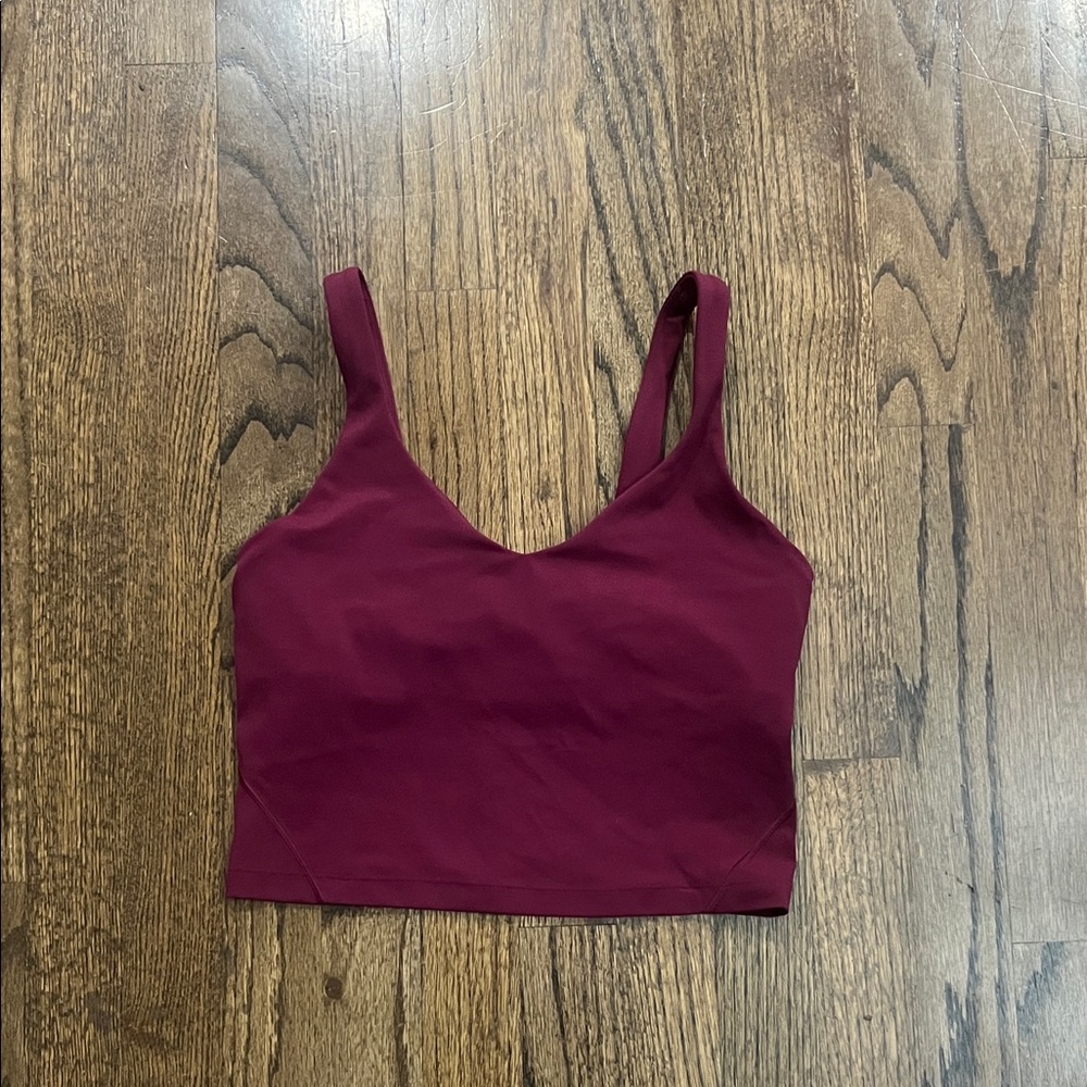 lululemon athletica Burgundy Tank Top (no pads)